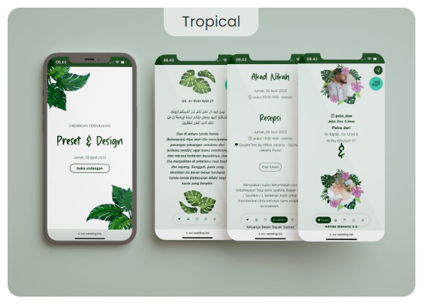 template webnikah basic tropical
