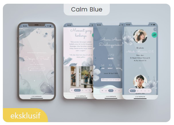 template webnikah eksklusif calm blue