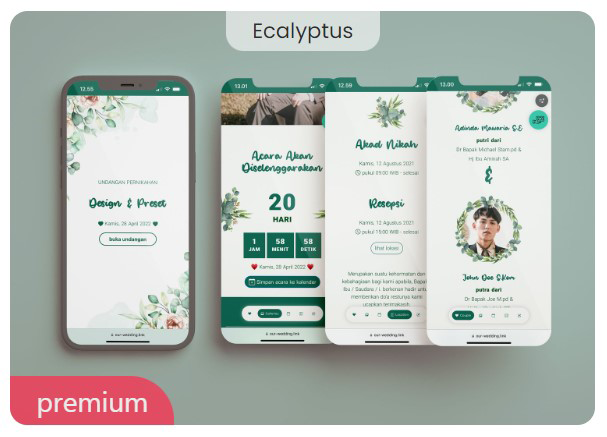 template webnikah premium ecalyptus